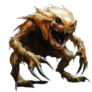 Sharp-Toothed Creature Vinyl Car Decal Sticker – Waterproof & UV-Resistant 8"