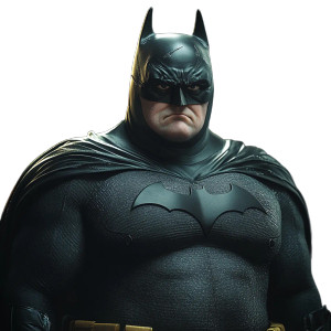 Fat Bat Superhero Vinyl Car Decal Sticker – Waterproof & UV-Resistant 8"