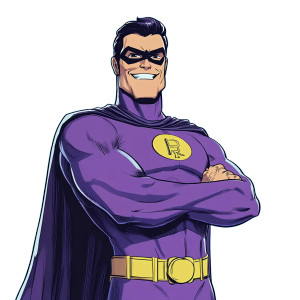 Violet Superhero Smile Vinyl Car Decal Sticker – Waterproof & UV-Resistant 8" Violet Superhero Smile Vinyl Car Decal Sticker – Waterproof & UV-Resistant 8"