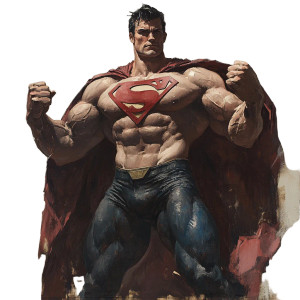 Strong Man V2 Vinyl Car Decal Sticker – Waterproof & UV-Resistant 8"