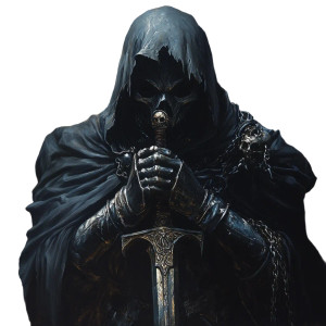Death Knight Portrait Vinyl Car Decal Sticker – Waterproof & UV-Resistant 8" Death Knight Portrait Vinyl Car Decal Sticker – Waterproof & UV-Resistant 8"