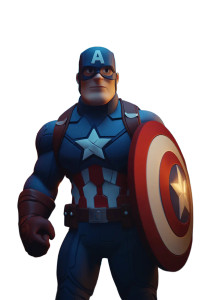 Pixar Captain America V2 Vinyl Car Decal Sticker – Waterproof & UV-Resistant 8"