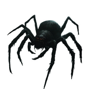 Fiendish Giant Spider Vinyl Car Decal Sticker – Waterproof & UV-Resistant 8"