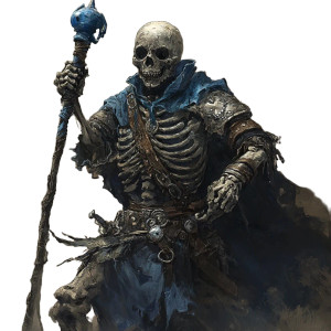 Skeleton Knight V4 Vinyl Car Decal Sticker – Waterproof & UV-Resistant 8"