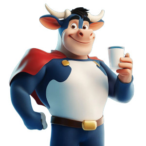 Dairy Cow Superhero Vinyl Car Decal Sticker – Waterproof & UV-Resistant 8" Dairy Cow Superhero Vinyl Car Decal Sticker – Waterproof & UV-Resistant 8"