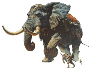 Orc-Led War Elephant Vinyl Car Decal Sticker – Waterproof & UV-Resistant 8"