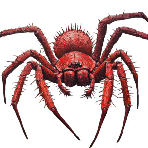 Enormous Red Spider Vinyl Car Decal Sticker – Waterproof & UV-Resistant 8"