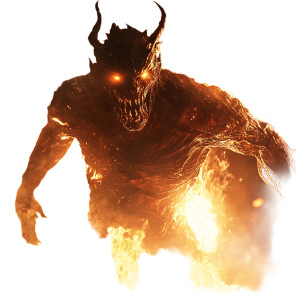 Demon Player Rising Vinyl Car Decal Sticker – Waterproof & UV-Resistant 8"