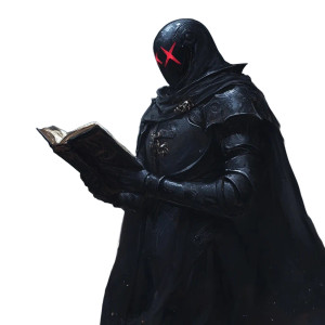 Dark Runic Knight Vinyl Car Decal Sticker – Waterproof & UV-Resistant 8"