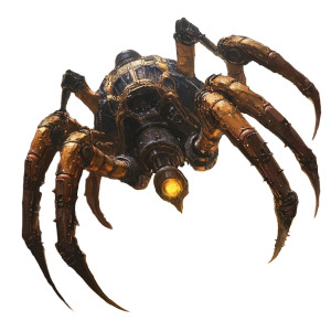 Mechanical Armored Spider Vinyl Car Decal Sticker – Waterproof & UV-Resistant 8"