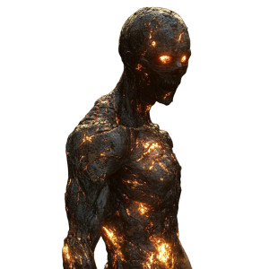 Burned Humanoid Model Vinyl Car Decal Sticker – Waterproof & UV-Resistant 8" Burned Humanoid Model Vinyl Car Decal Sticker – Waterproof & UV-Resistant 8"