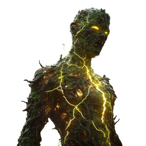 Corrupted Bark Man Vinyl Car Decal Sticker – Waterproof & UV-Resistant 8"