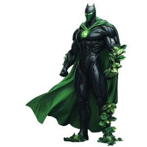 Leafy Superhero Vinyl Car Decal Sticker – Waterproof & UV-Resistant 8"