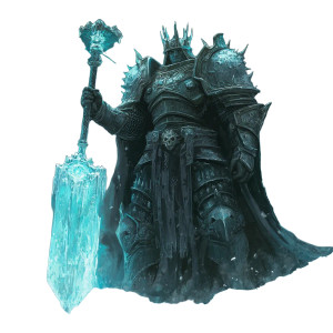 Ice Deathknight King Vinyl Car Decal Sticker – Waterproof & UV-Resistant 8"