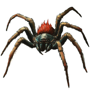 Giant Red Spider Vinyl Car Decal Sticker – Waterproof & UV-Resistant 8"