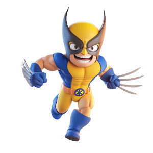 Happy Wolverine Logo Vinyl Car Decal Sticker – Waterproof & UV-Resistant 8"