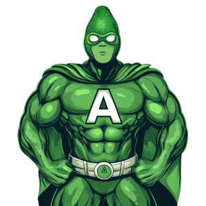 Avocado Superhero Vinyl Car Decal Sticker – Waterproof & UV-Resistant 8" Avocado Superhero Vinyl Car Decal Sticker – Waterproof & UV-Resistant 8"