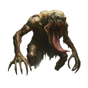 Undead Giant Frog Vinyl Car Decal Sticker – Waterproof & UV-Resistant 8"