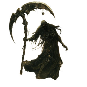 Grim Reaper Vs Time Vinyl Car Decal Sticker – Waterproof & UV-Resistant 8"