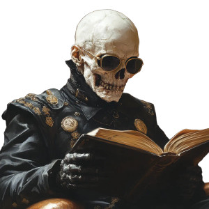 Undead Librarian Vinyl Car Decal Sticker – Waterproof & UV-Resistant 8" Undead Librarian Vinyl Car Decal Sticker – Waterproof & UV-Resistant 8"