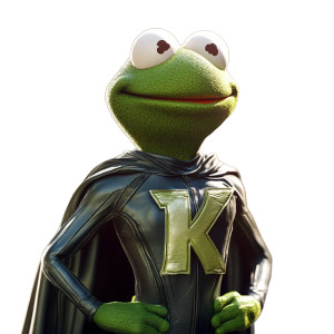 Superhero Kermit Vinyl Car Decal Sticker – Waterproof & UV-Resistant 8" Superhero Kermit Vinyl Car Decal Sticker – Waterproof & UV-Resistant 8"