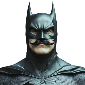 Mustachioed Batman Vinyl Car Decal Sticker – Waterproof & UV-Resistant 8" Mustachioed Batman Vinyl Car Decal Sticker – Waterproof & UV-Resistant 8"