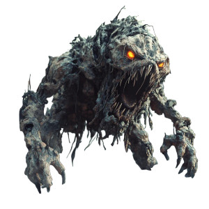 Debris Horror Creature Vinyl Car Decal Sticker – Waterproof & UV-Resistant 8"