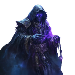 Undead Mage Vinyl Car Decal Sticker – Waterproof & UV-Resistant 8"