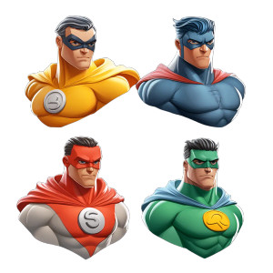 Unusual Super Heroes V2 Vinyl Car Decal Sticker – Waterproof & UV-Resistant 8" Unusual Super Heroes V2 Vinyl Car Decal Sticker – Waterproof & UV-Resistant 8"