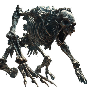 Bone Construct Monster Vinyl Car Decal Sticker – Waterproof & UV-Resistant 8"