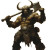 Minotaur With Halberd Vinyl Car Decal Sticker – Waterproof & UV-Resistant 8"