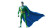 Green Suit Hero Vinyl Car Decal Sticker – Waterproof & UV-Resistant 8"