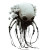 Surreal Scorpioan Flower Vinyl Car Decal Sticker – Waterproof & UV-Resistant 8"