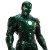 Green Iron Man V4 Vinyl Car Decal Sticker – Waterproof & UV-Resistant 8"