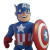 Happy Captain America V2 Vinyl Car Decal Sticker – Waterproof & UV-Resistant 8"
