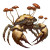 Fantasy Crab Enemy Vinyl Car Decal Sticker – Waterproof & UV-Resistant 8"
