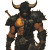 Minotaur Warrior V2 Vinyl Car Decal Sticker – Waterproof & UV-Resistant 8"