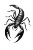 Black Scorpion Tattoo Vinyl Car Decal Sticker – Waterproof & UV-Resistant 8"