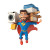 Flying Superhero Burden Vinyl Car Decal Sticker – Waterproof & UV-Resistant 8"