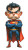 Grumpy Chibi Superman Vinyl Car Decal Sticker – Waterproof & UV-Resistant 8"