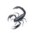 Black Scorpion Vinyl Car Decal Sticker – Waterproof & UV-Resistant 8"