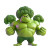 Broccoli Super Hero Vinyl Car Decal Sticker – Waterproof & UV-Resistant 8"