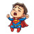 Crying Superman Baby Vinyl Car Decal Sticker – Waterproof & UV-Resistant 8"
