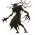 Nightmarish Dark Creature Vinyl Car Decal Sticker – Waterproof & UV-Resistant 8"