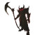 Menacing Scaled Demon Vinyl Car Decal Sticker – Waterproof & UV-Resistant 8"