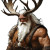 Barbarian With Antlers Vinyl Car Decal Sticker – Waterproof & UV-Resistant 8"