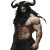Muscular Slavic Faun Vinyl Car Decal Sticker – Waterproof & UV-Resistant 8"