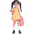 Girl In Yellow Dress Vinyl Car Decal Sticker – Waterproof & UV-Resistant 8"