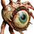 Zombie Crab Eye Vinyl Car Decal Sticker – Waterproof & UV-Resistant 8"