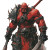 Red Orc Rogue Vinyl Car Decal Sticker – Waterproof & UV-Resistant 8"